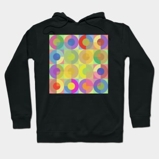 mid century colorful geometrical abstract pattern Hoodie